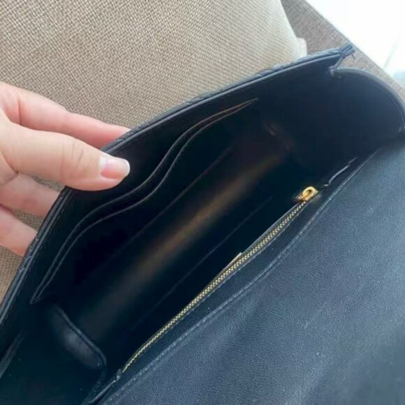 95% NEW TORY BURCH FLEMING shoulder bag black